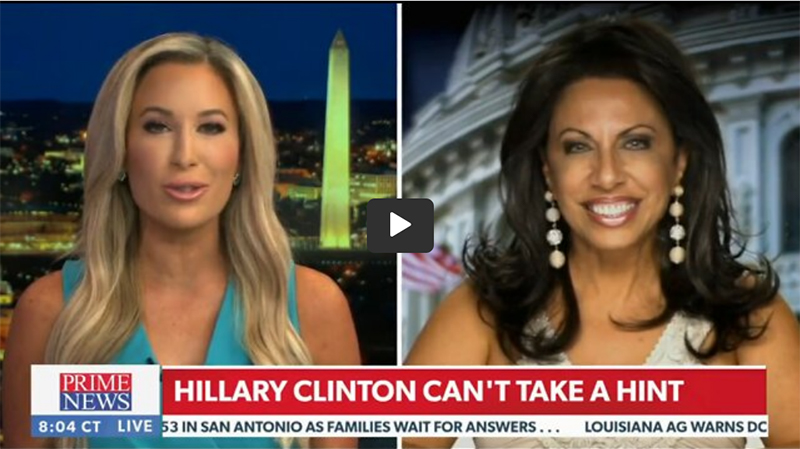 "The Democrats have nothing!" Brigitte Gabriel Slams Hillary Clinton's 2024 Prospects