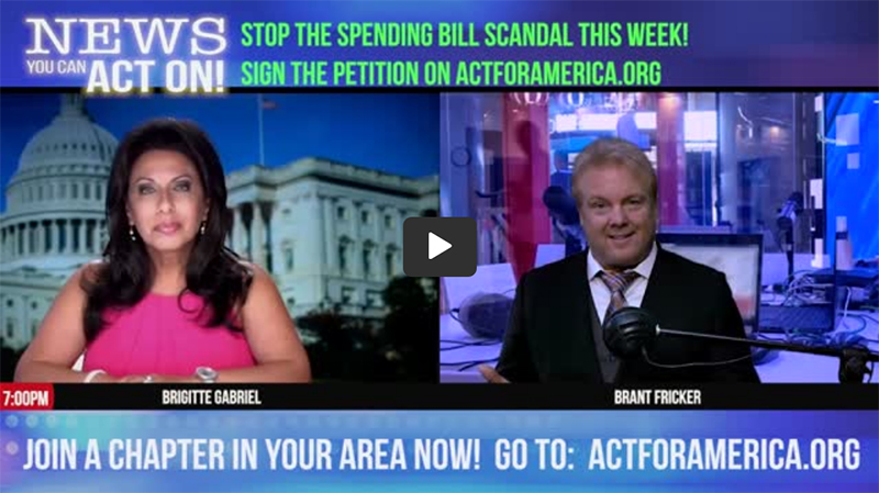 BRIGITTE GABRIEL - SPENDING BILL 2 / NEWS YOU CAN ACT ON!