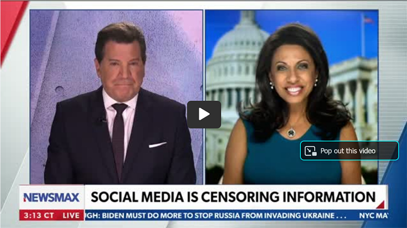 "Free Speech is in very dangerous territory right now!" Brigitte Gabriel Slams Big Tech Censorship