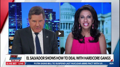 "US prisons are like spas for gangs" Brigitte Gabriel applauds El Salvador for crushing MS-13