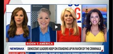 Brigitte Gabriel Joins Newsmax to Discuss Rising Crime Rates 