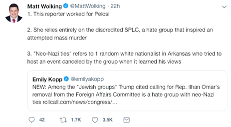 Matt Wolking Tweet
