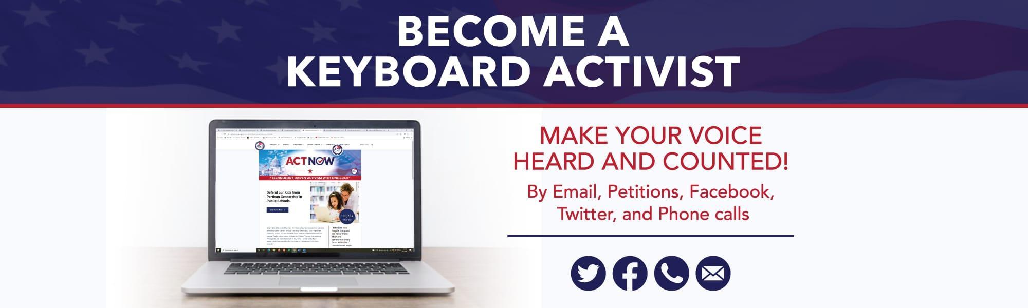 Become a Keyboard Activists